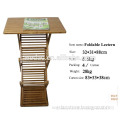Foldable bamboo supermarket lectern